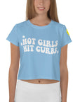 Hot Girls Hit Curbs Crop Tee