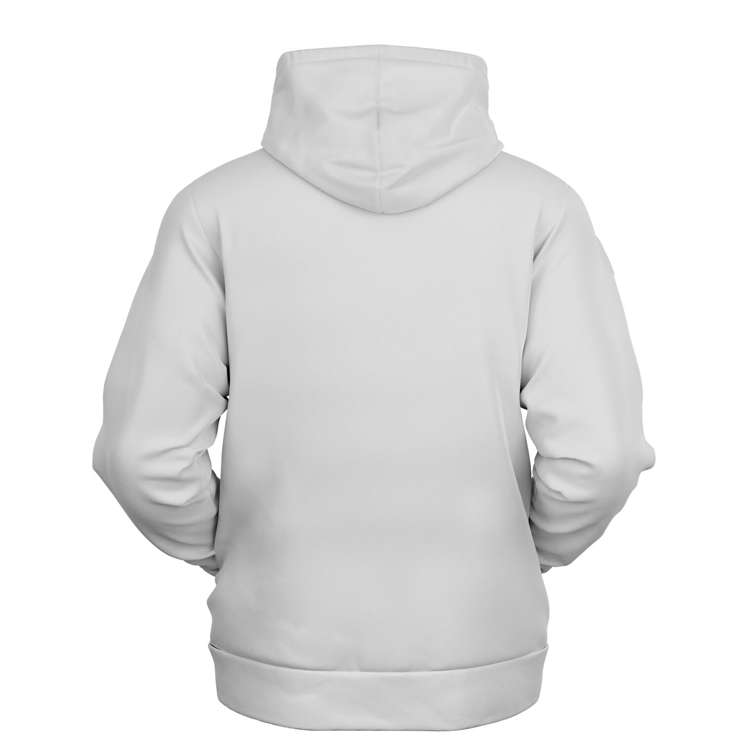 Light gray hoodie featuring a red, white, and blue logo parody with a silhouette tossing a ping pong ball — funny beer pong league sweatshirt from CollegeWares.