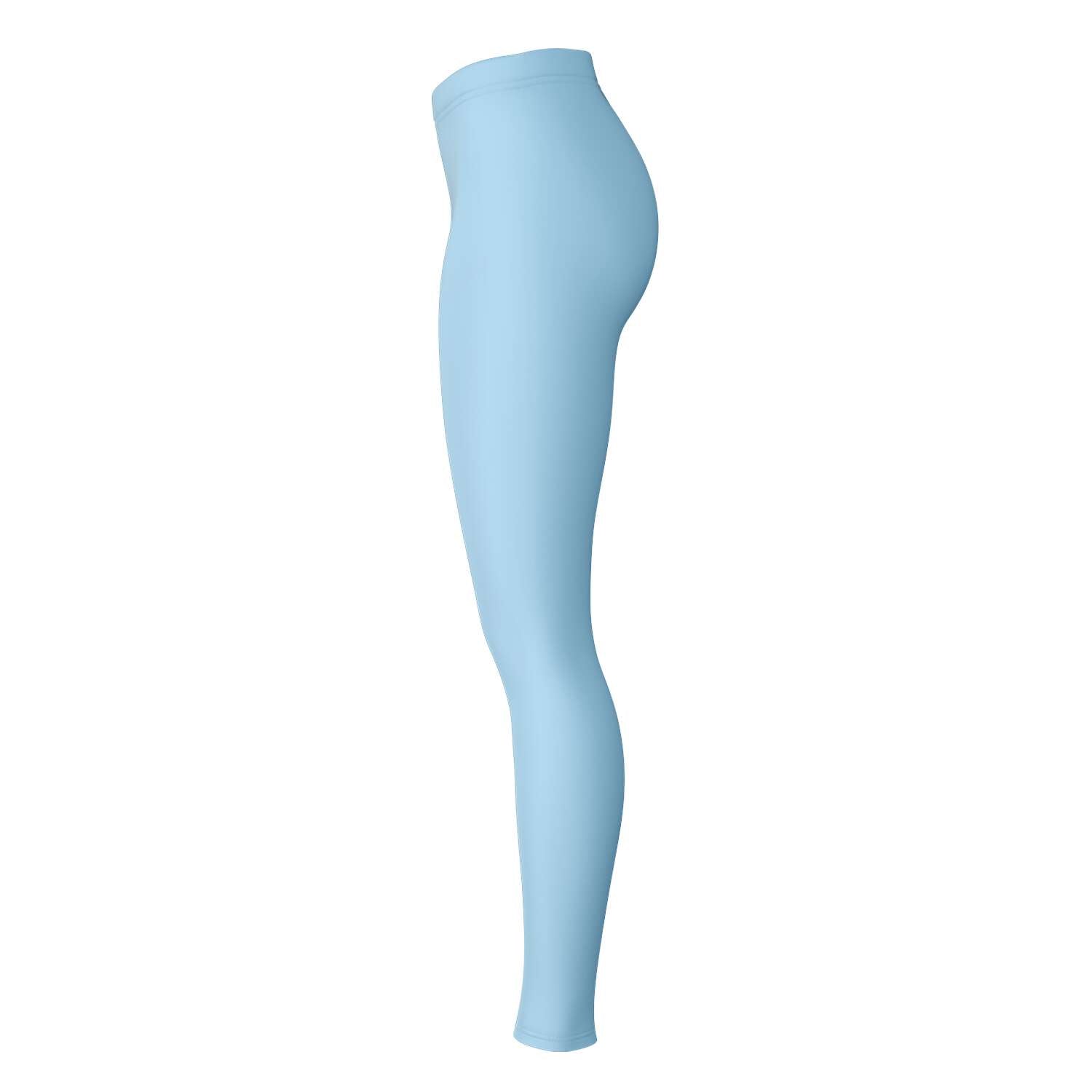 Right-side view of light blue Columbia leggings panel — subtle university fashion from CollegeWares.