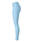 Right-side view of light blue Columbia leggings panel — subtle university fashion from CollegeWares.