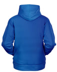 Bold royal blue hoodie with large white “Dilly Dilly” print — funny drinking-themed graphic hoodie from CollegeWares.