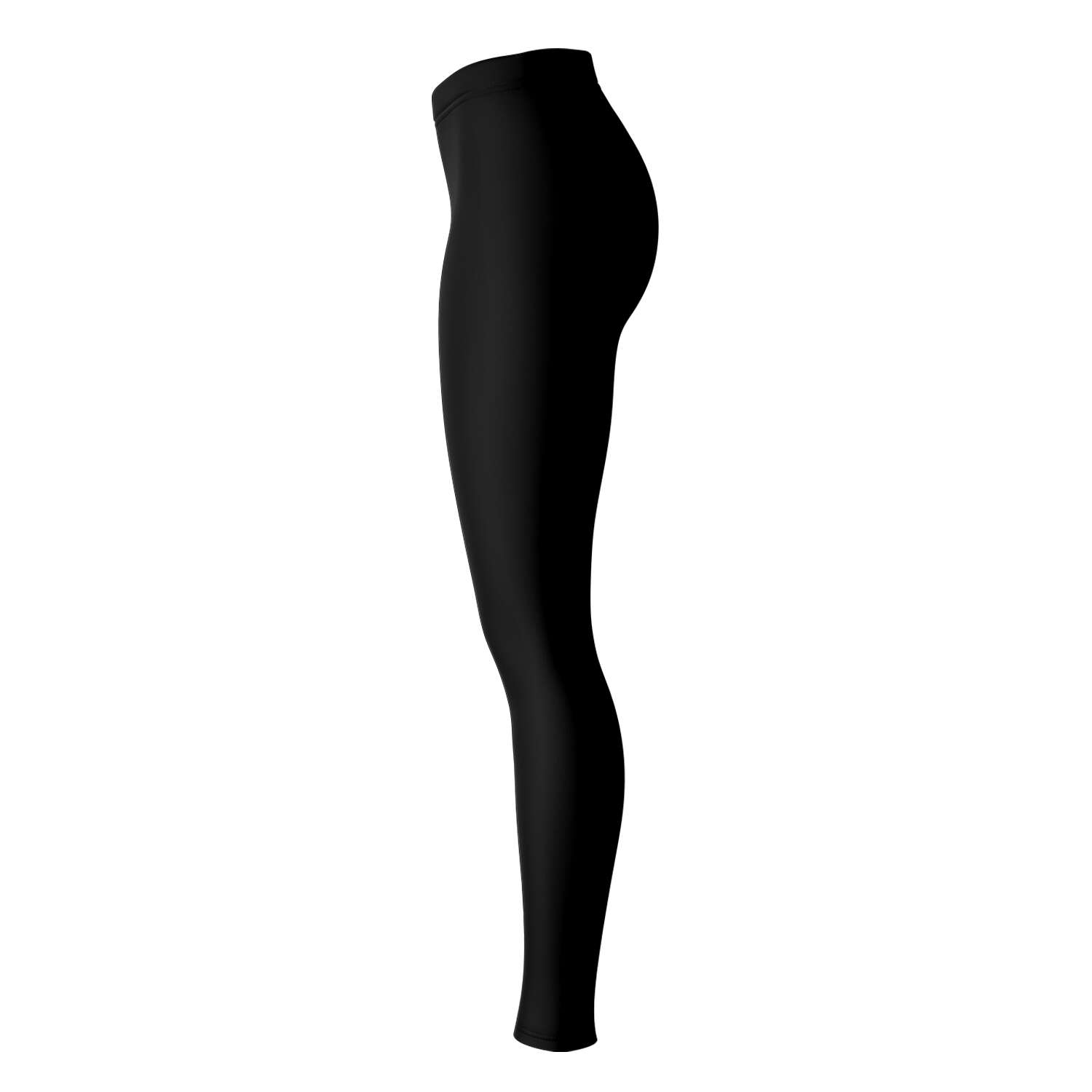 Right-side view of black panel Colorado leggings — edgy athletic look from CollegeWares.