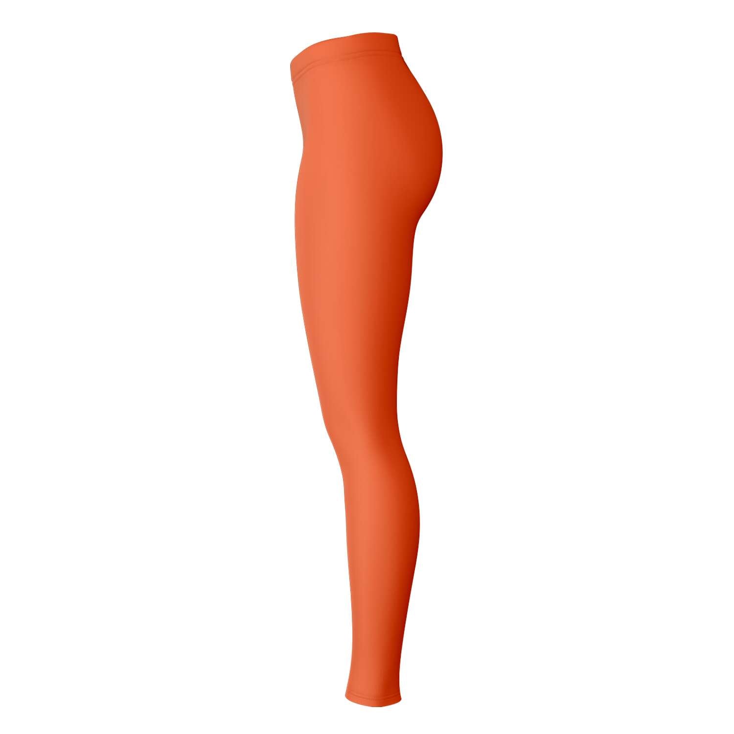 Right-side view of orange leg on Illinois leggings — bright, confident fanwear from CollegeWares.