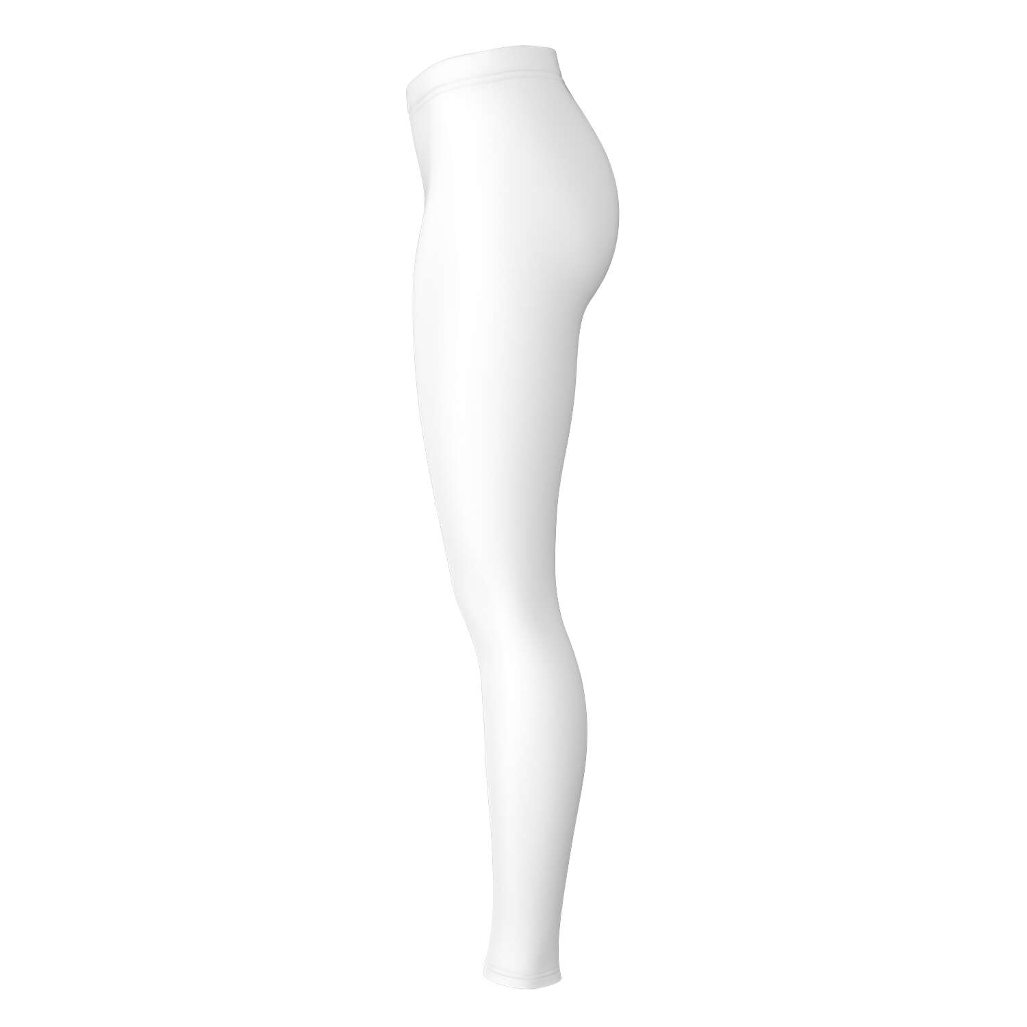 Right-side view of white panel Kentucky leggings — sleek fanwear look by CollegeWares.