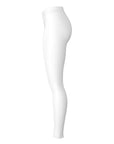 Right-side view of white panel Kentucky leggings — sleek fanwear look by CollegeWares.