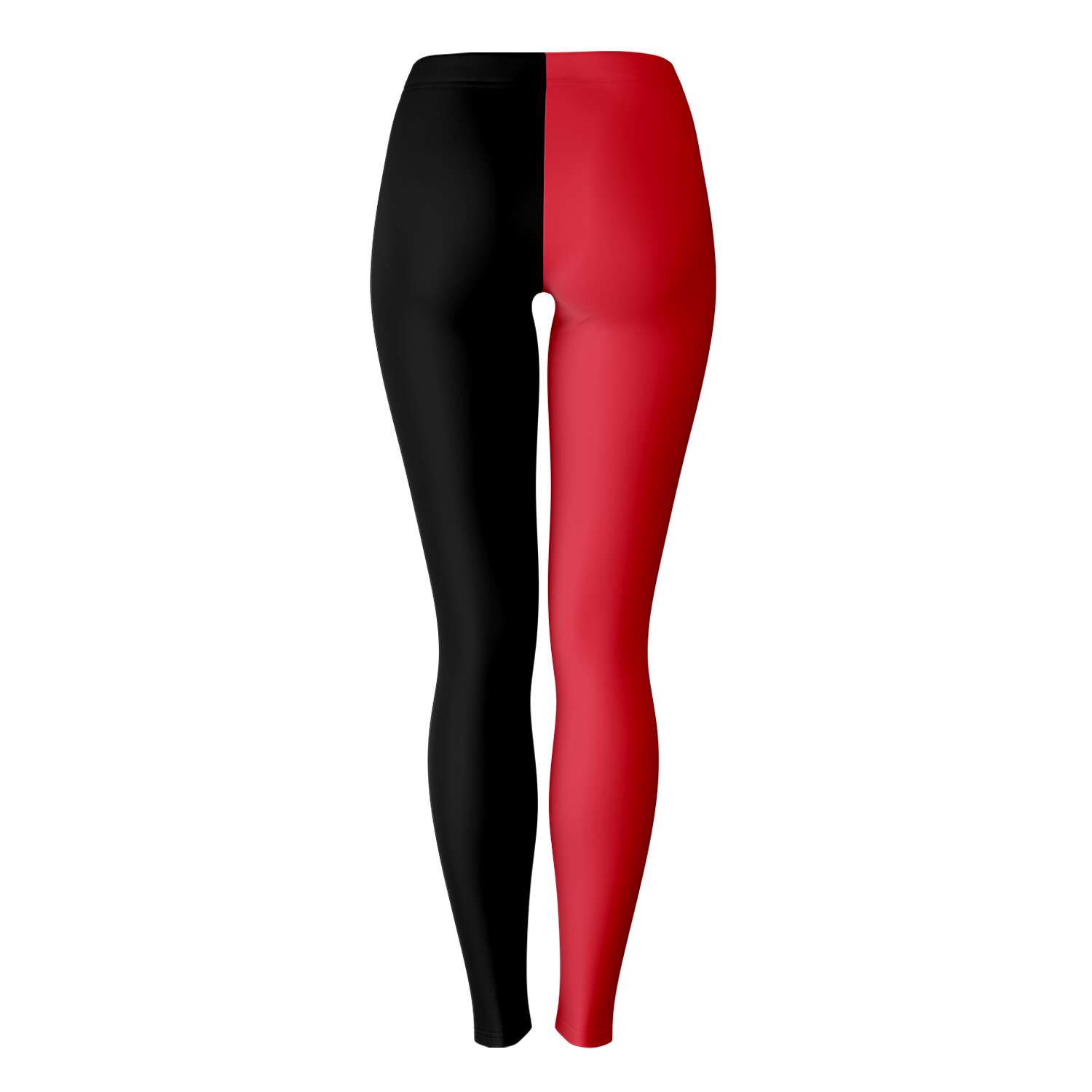 Back image of Maryland leggings featuring a red and black color block — bold college apparel from CollegeWares.