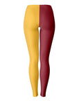 Back image of maroon and gold Gophers leggings with clean split design — spirited Minnesota fanwear from CollegeWares.