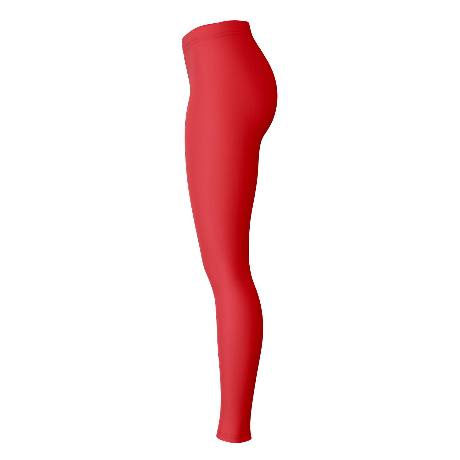Right-side view of red panel Ole Miss leggings — fierce fan energy for Rebels by CollegeWares.