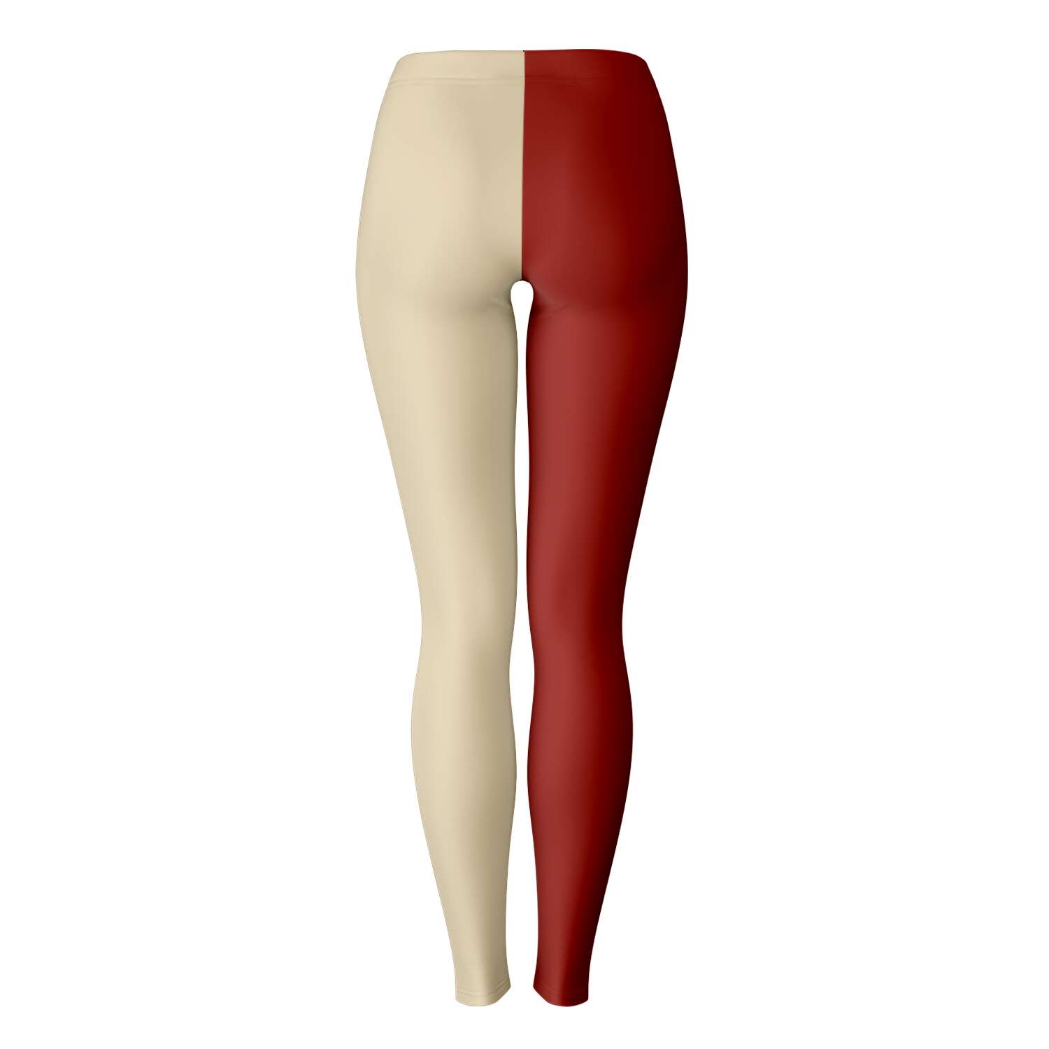 Back image of Oklahoma Sooners leggings with two-tone design — spirited game day gear from CollegeWares.
