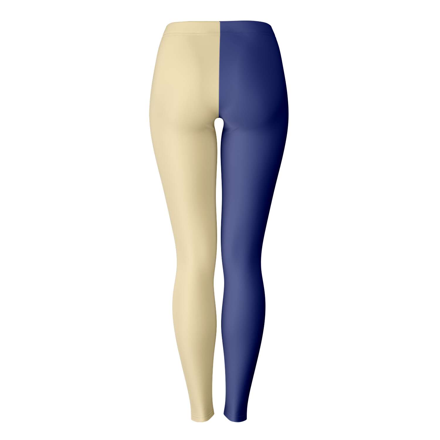 Back view of purple and gold Washington Huskies leggings — premium athletic spirit apparel.
