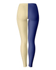 Back view of purple and gold Washington Huskies leggings — premium athletic spirit apparel.