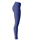 Left-side view of purple panel UW leggings — stylish game day wear from CollegeWares.