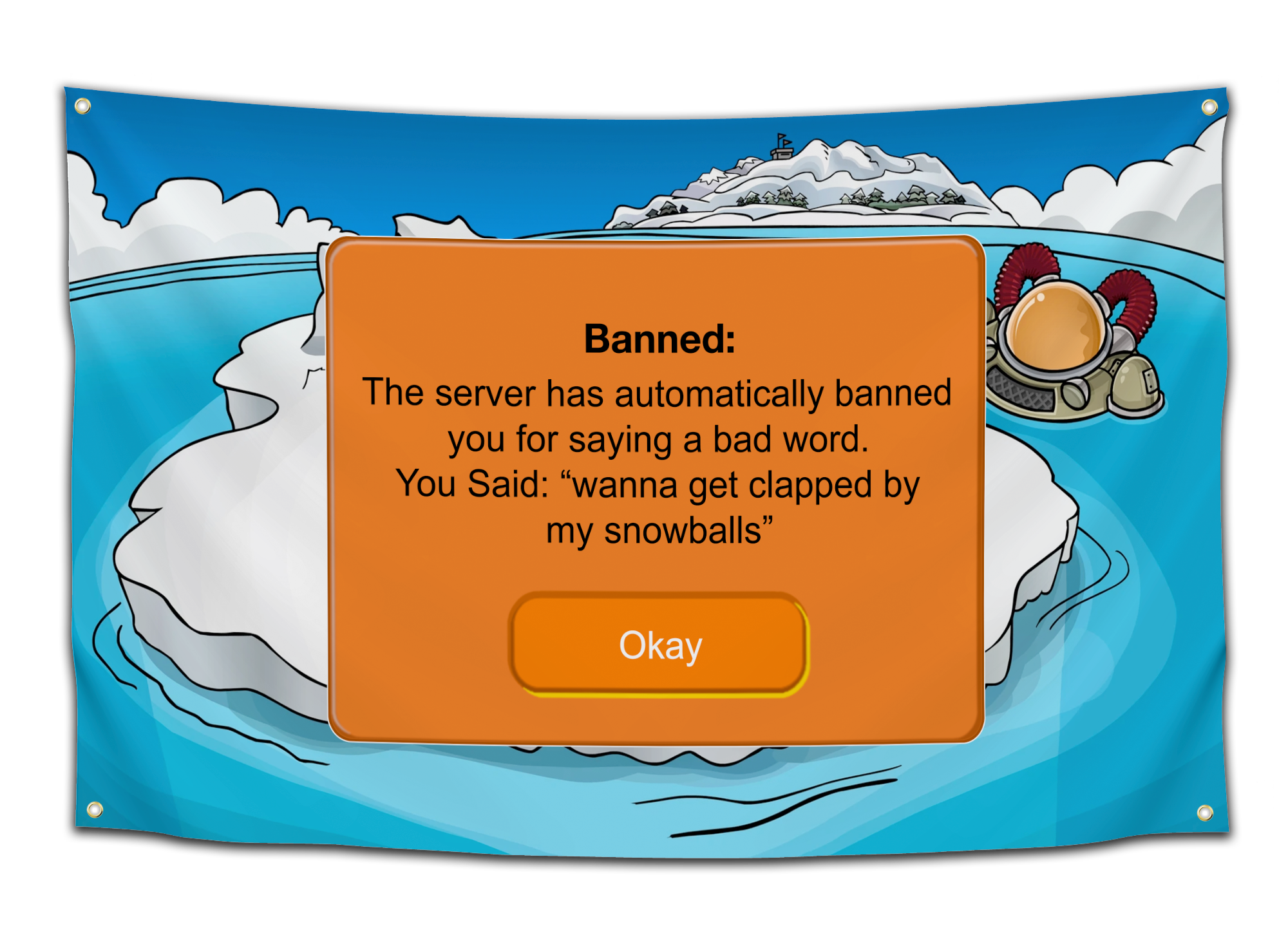 FUNNY CLUB PENGUIN BANS 2 