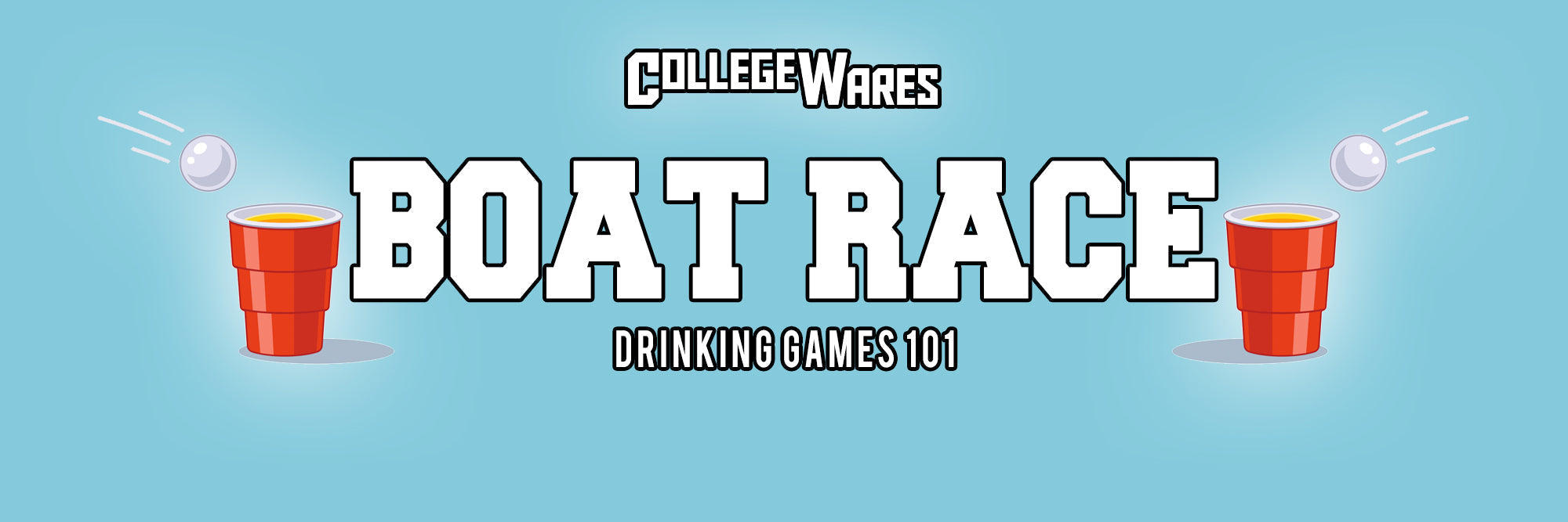 Boat Race drinking game with teams lined up for a relay