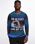 Go In Hard, Come Out Wet Swimming Christmas Sweatshirt