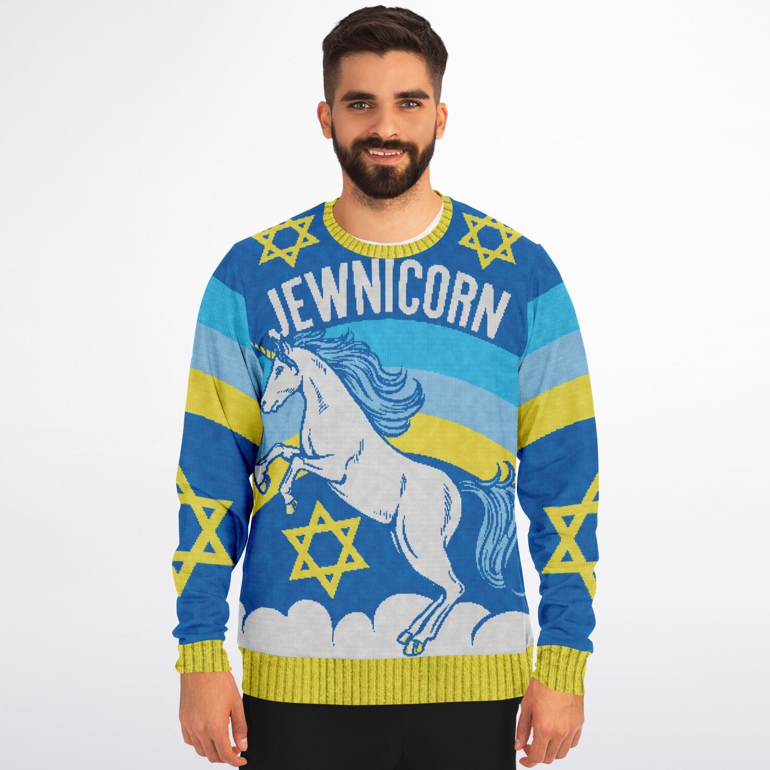 Jewnicorn Christmas Hannukah Sweatshirt