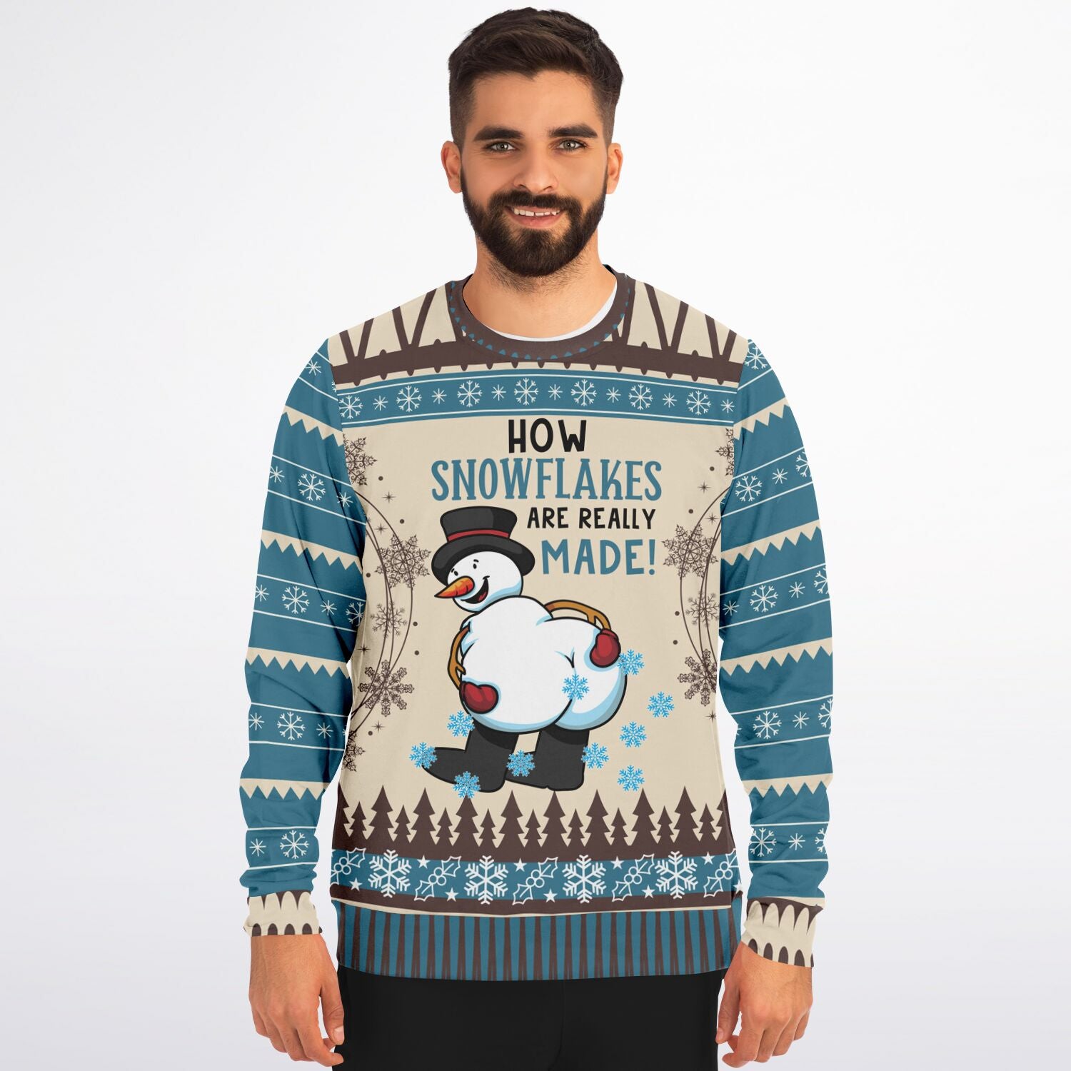 How Snowflakes Are Really Made Christmas Sweatshirt