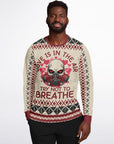 Love Is in the Air, Try Not to Breathe Christmas Sweatshirt