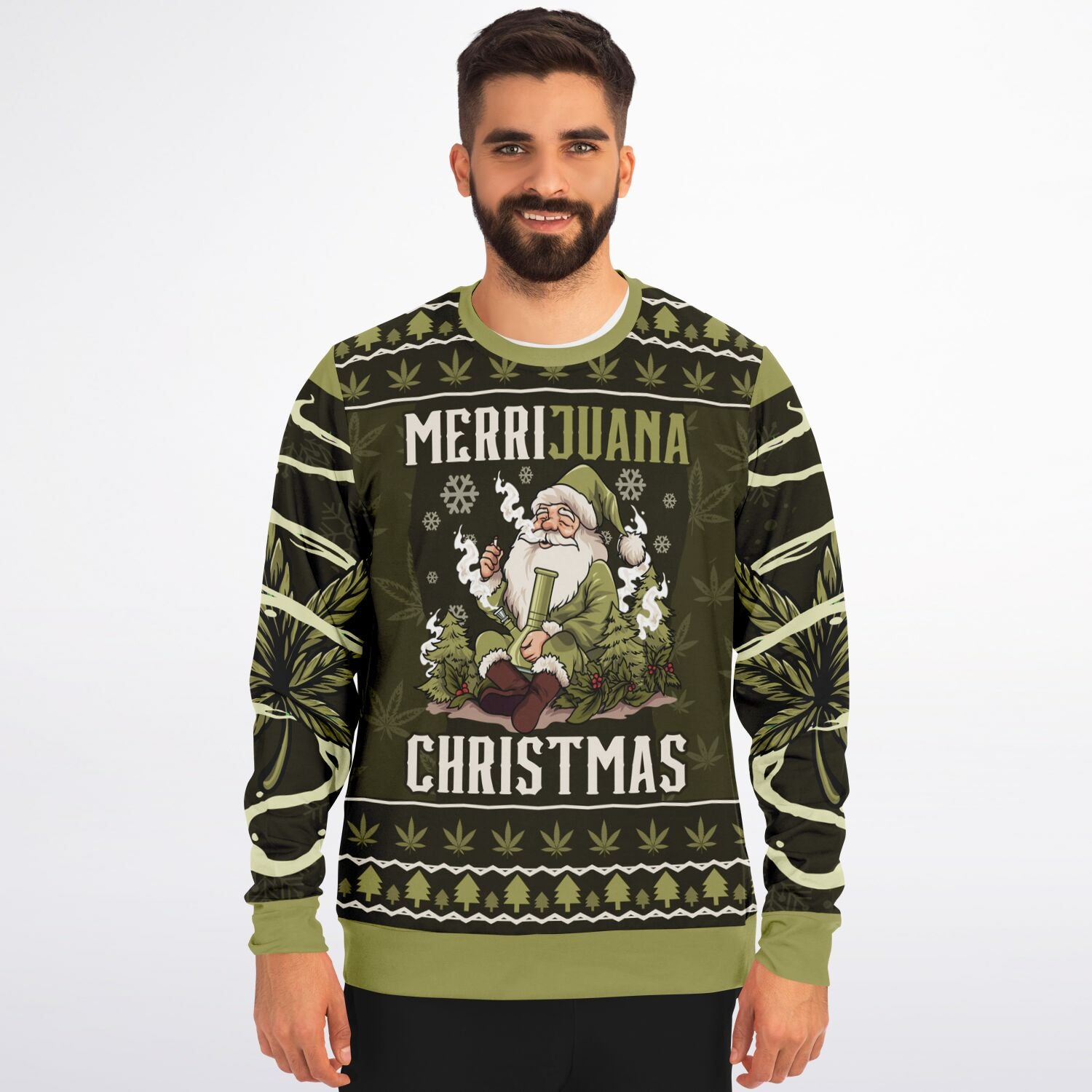 Merrijuana Christmas Weed Sweatshirt