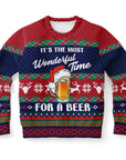 Wonderful Time for a Beer Christmas Sweatshirt