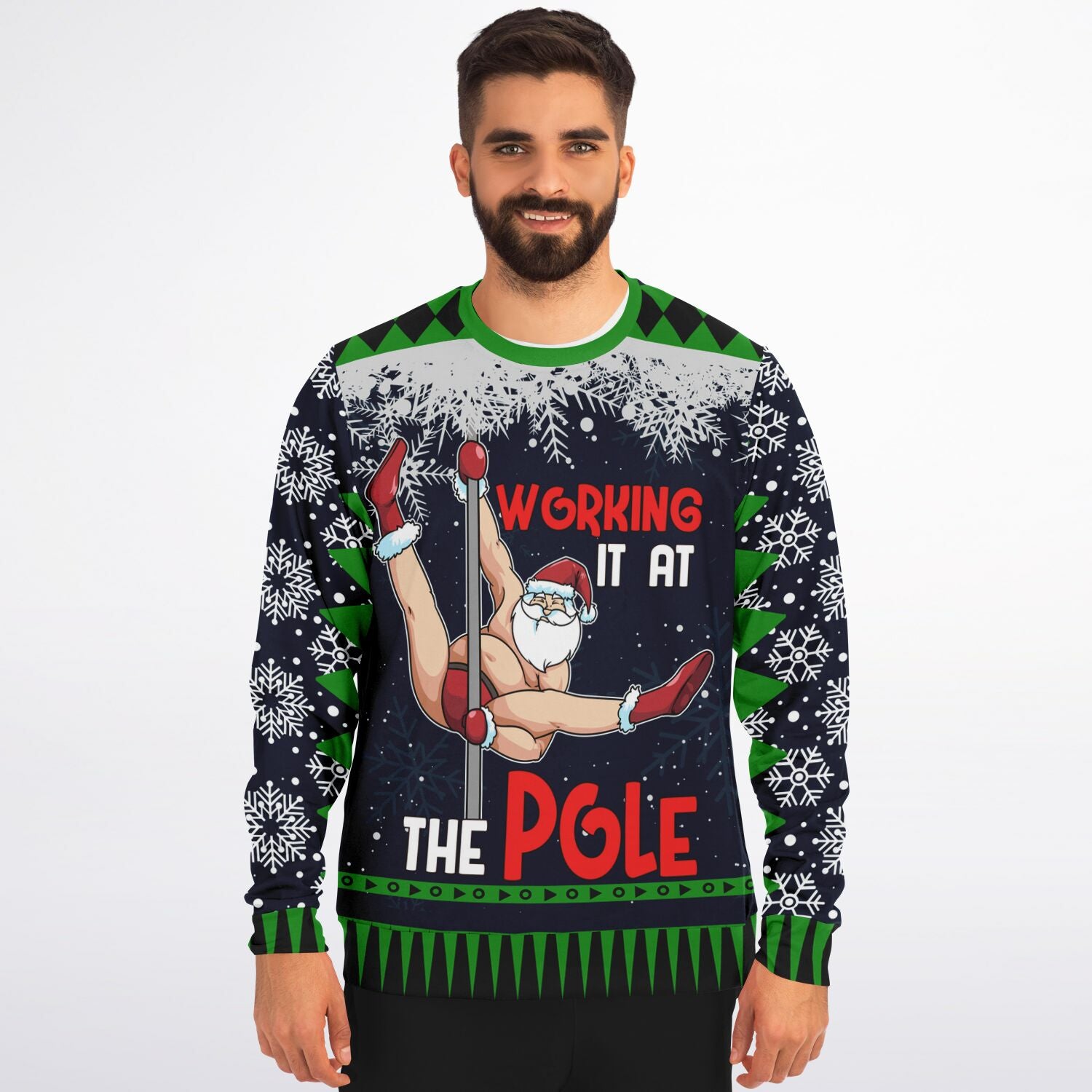 Working It at the Pole Christmas Sweatshirt