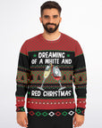 White and Red Wine Christmas Sweatshirt