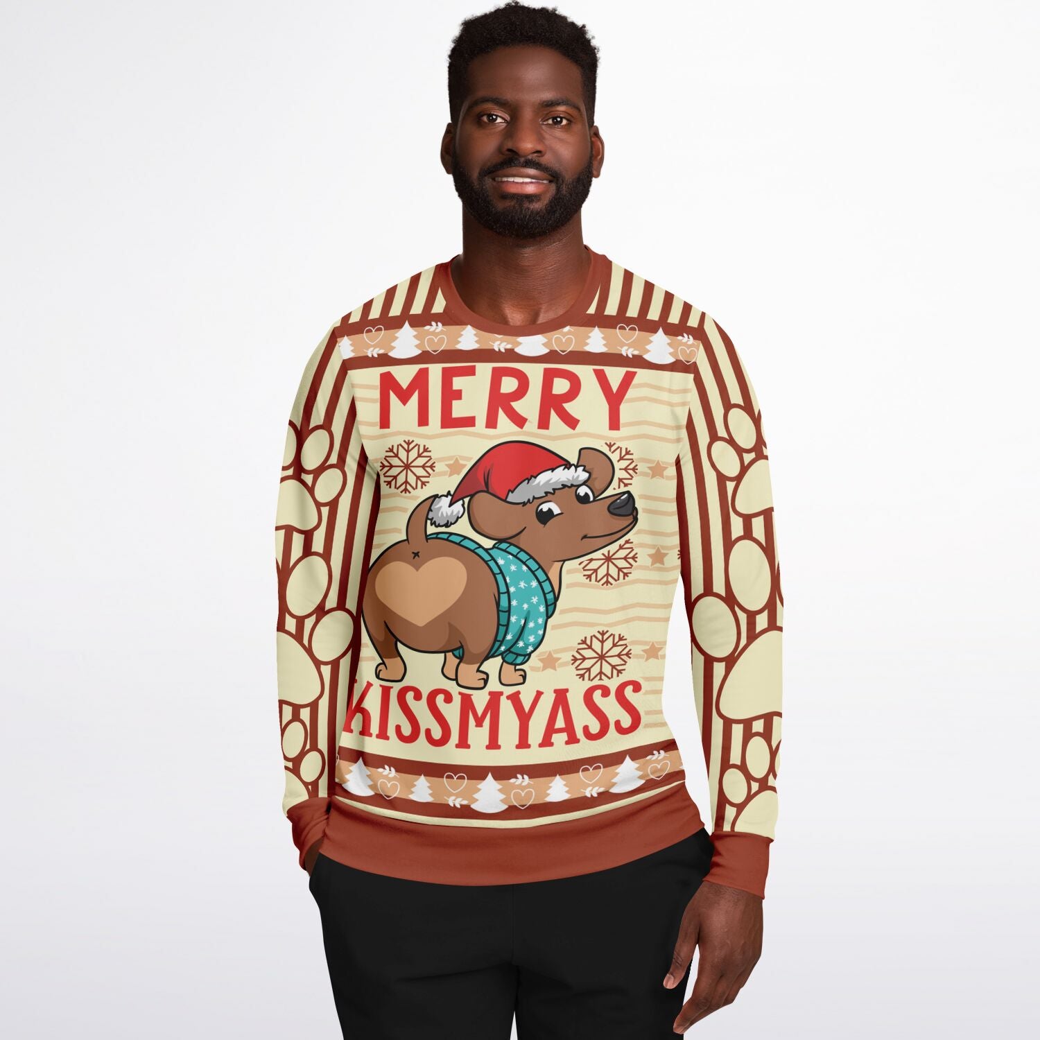 Merry Kissmyass Christmas Sweatshirt