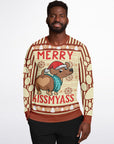 Merry Kissmyass Christmas Sweatshirt