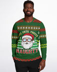 Nice Until Proven Naughty Christmas Sweatshirt