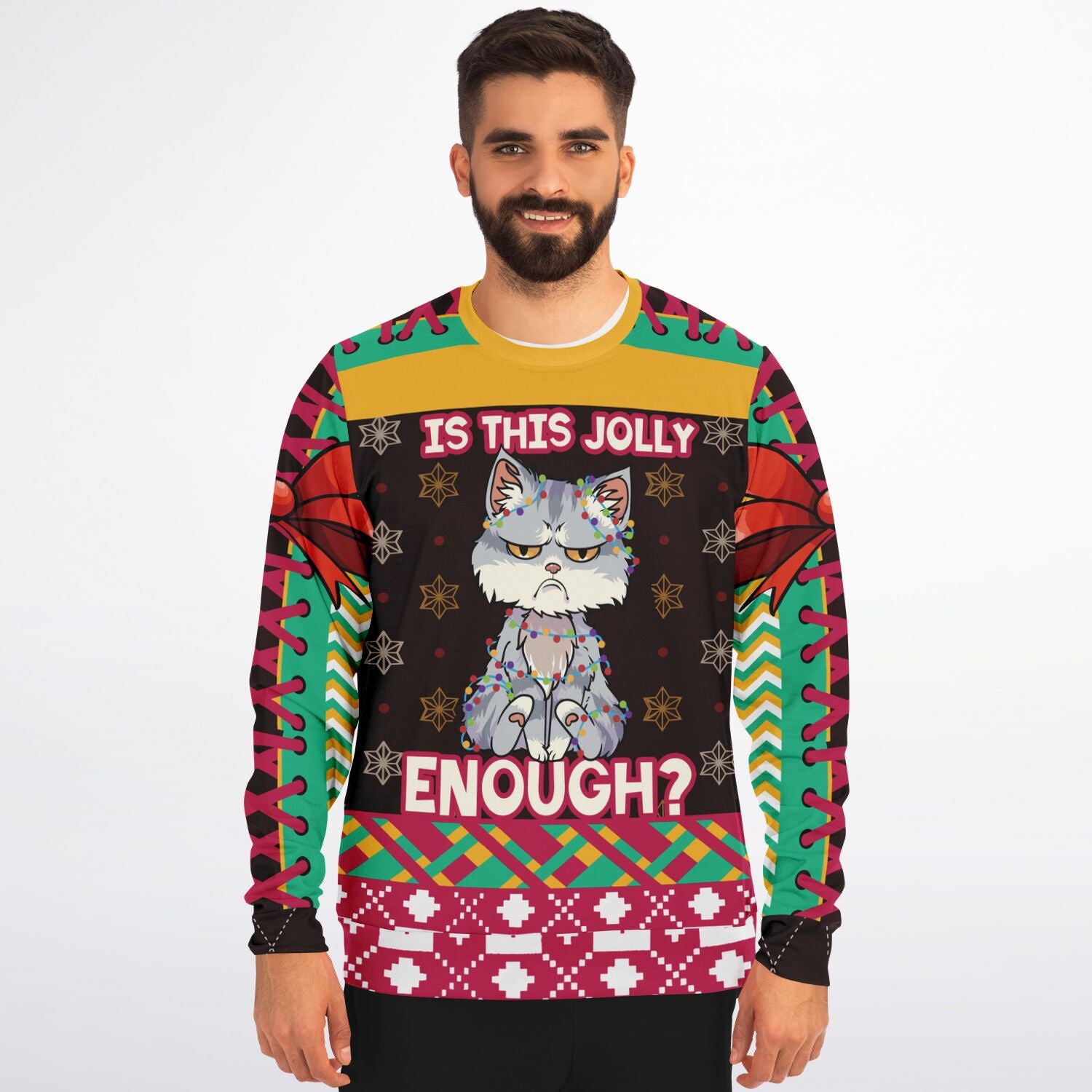 Is This Jolly Enough? Cat Christmas Sweatshirt