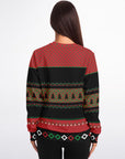 White and Red Wine Christmas Sweatshirt