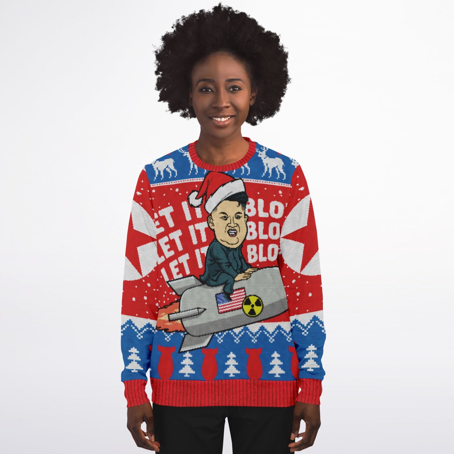 Let it Blow Kim Jung Un Christmas Sweatshirt