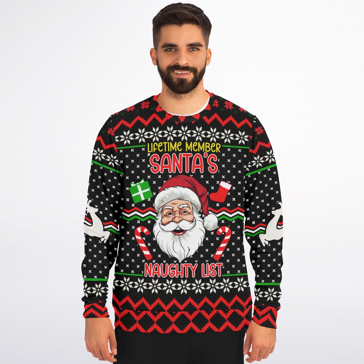 Santa’s Naughty List Lifetime Member Christmas Sweatshirt