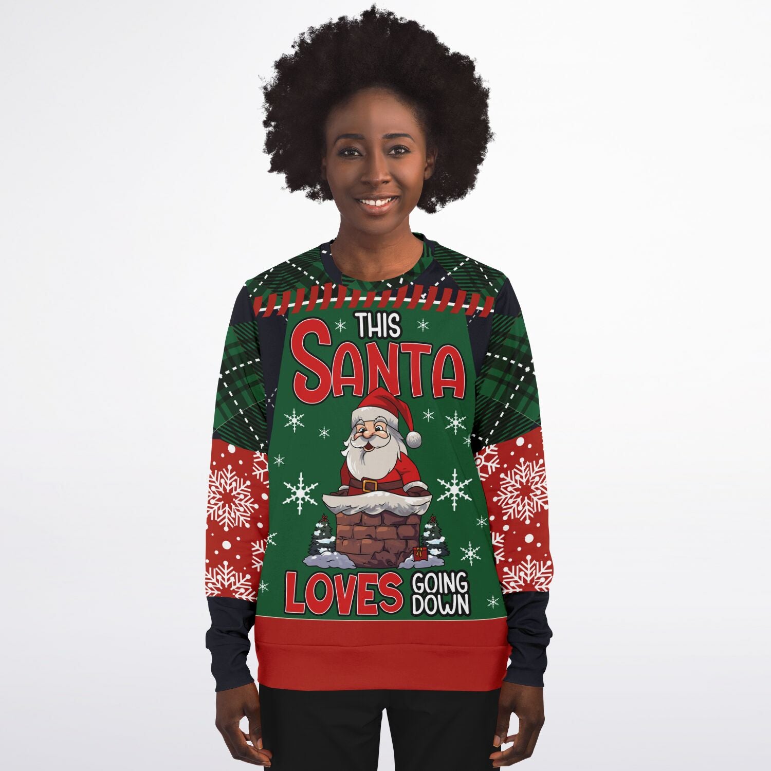 This Santa Loves Going Down Christmas Sweatshirt