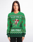 It's Not Going to Lick Itself Christmas Sweatshirt