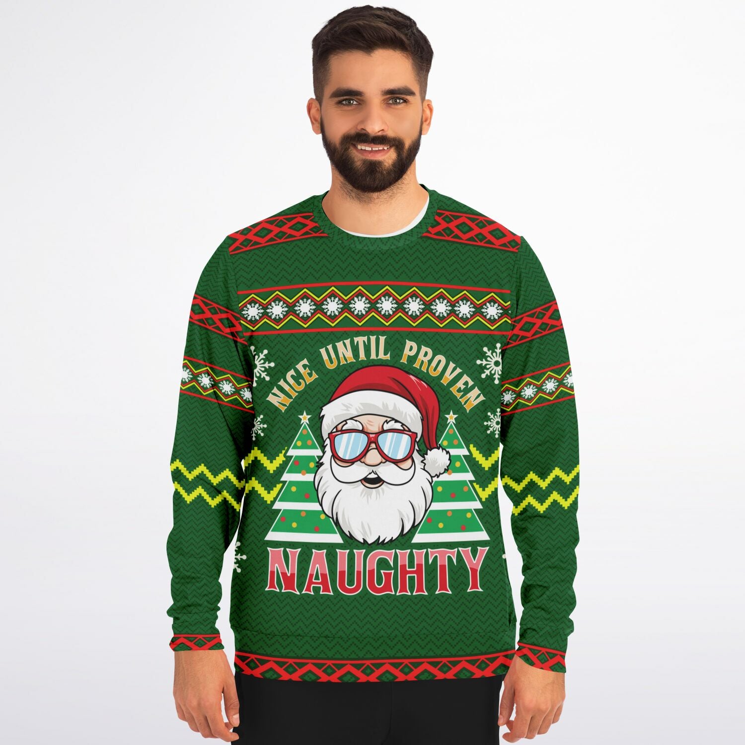 Nice Until Proven Naughty Christmas Sweatshirt