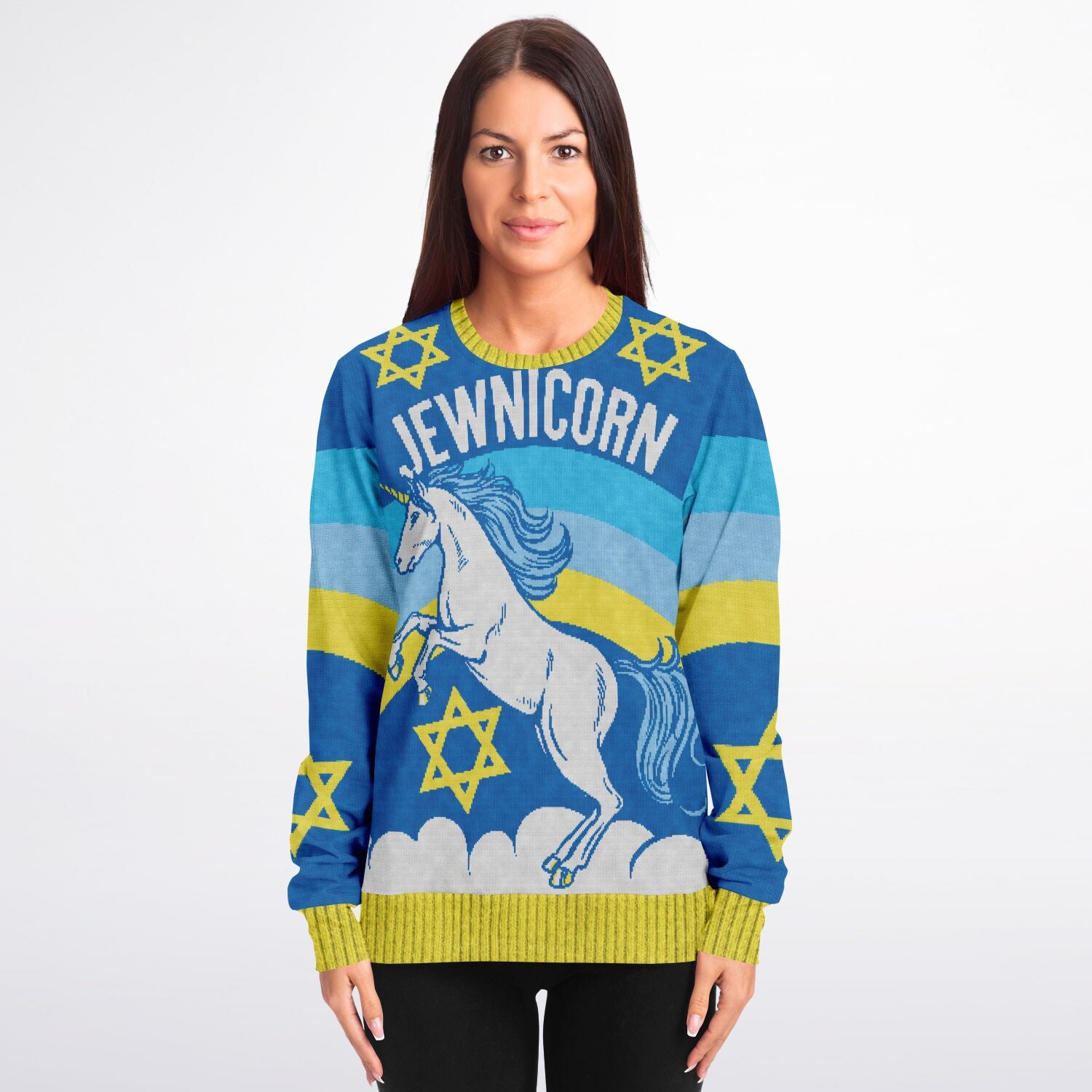 Jewnicorn Christmas Hannukah Sweatshirt