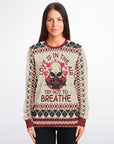 Love Is in the Air, Try Not to Breathe Christmas Sweatshirt