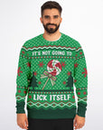 It's Not Going to Lick Itself Christmas Sweatshirt