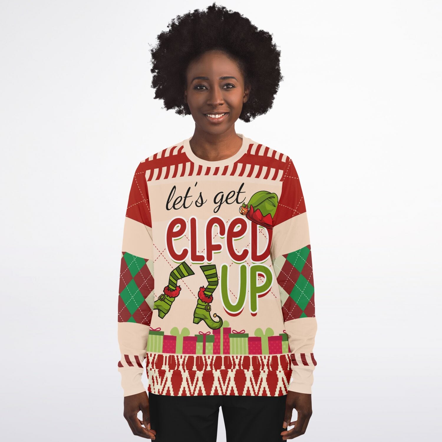 Let’s Get Elfed Up Christmas Sweater