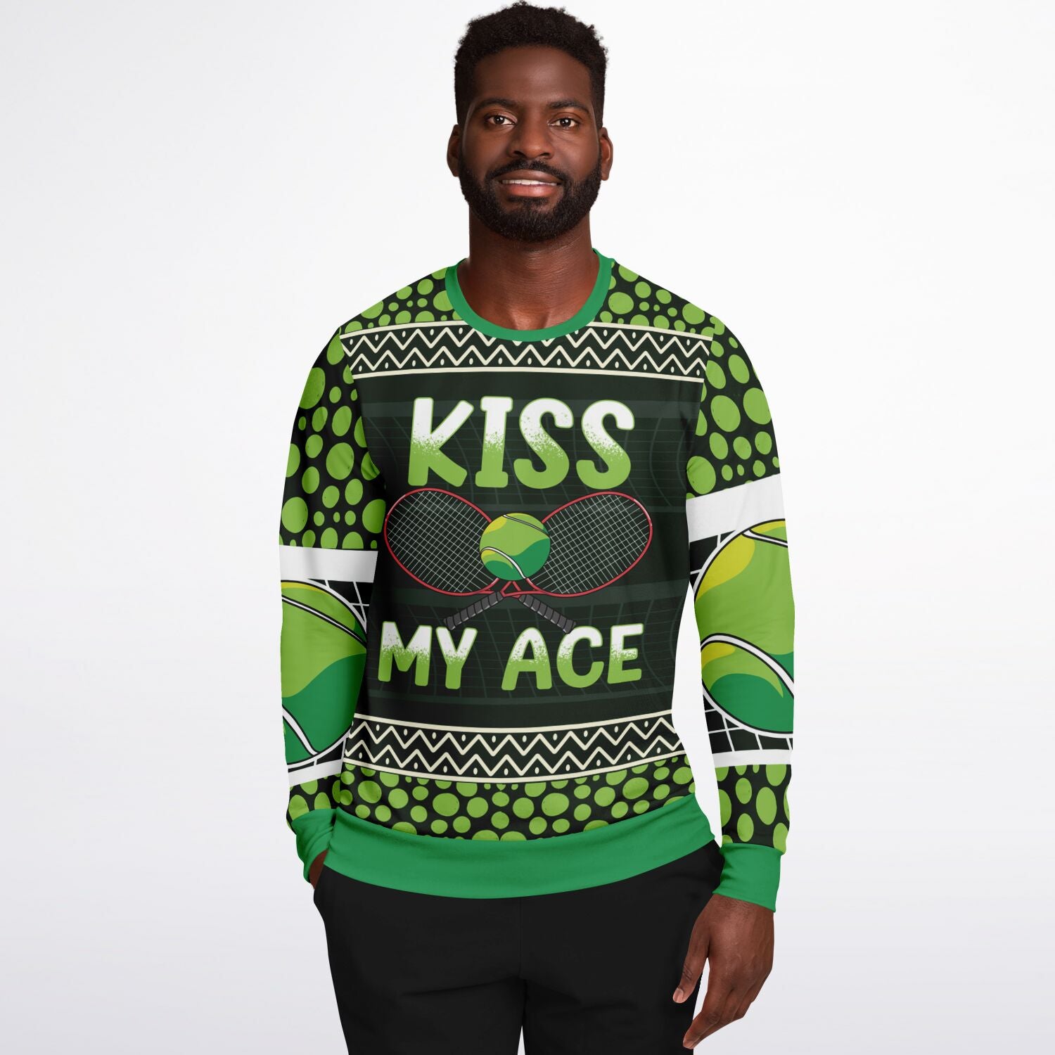 Kiss My Ace Tennis Christmas Sweatshirt