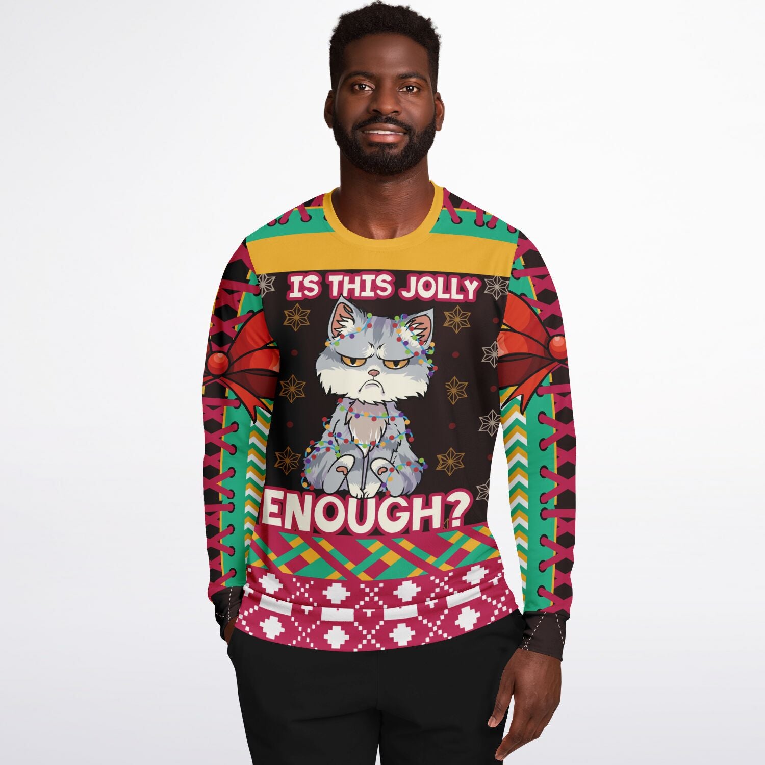 Is This Jolly Enough? Cat Christmas Sweatshirt