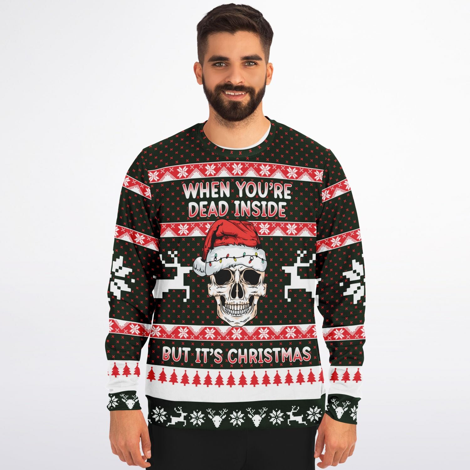 When You&#39;re Dead Inside Christmas Sweatshirt