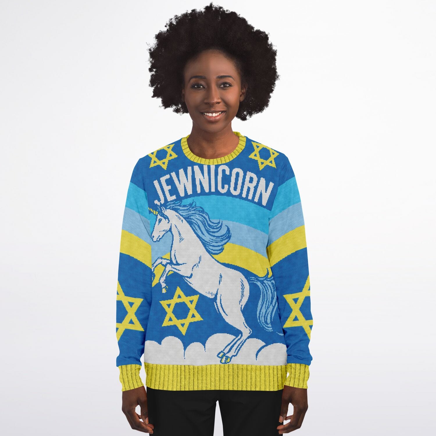 Jewnicorn Christmas Hannukah Sweatshirt