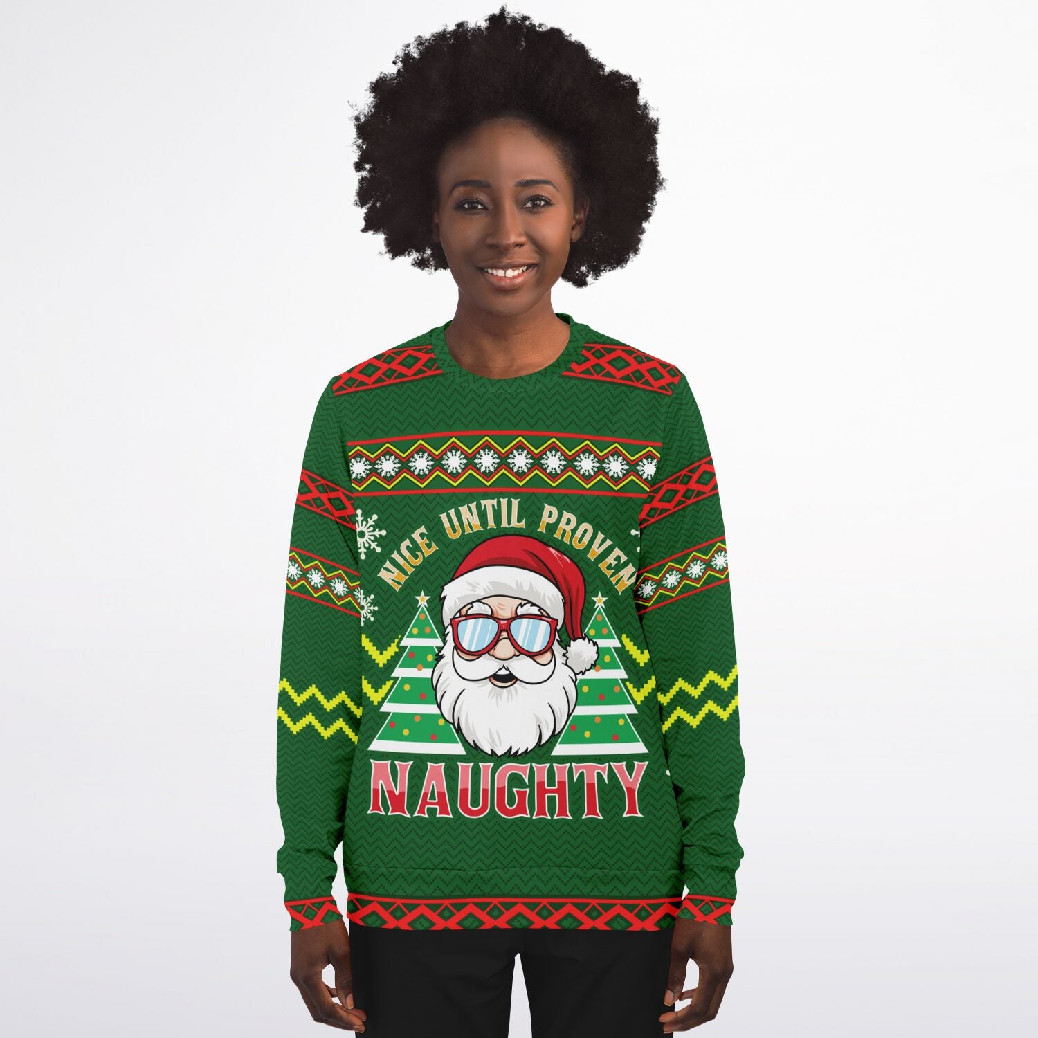 Nice Until Proven Naughty Christmas Sweatshirt