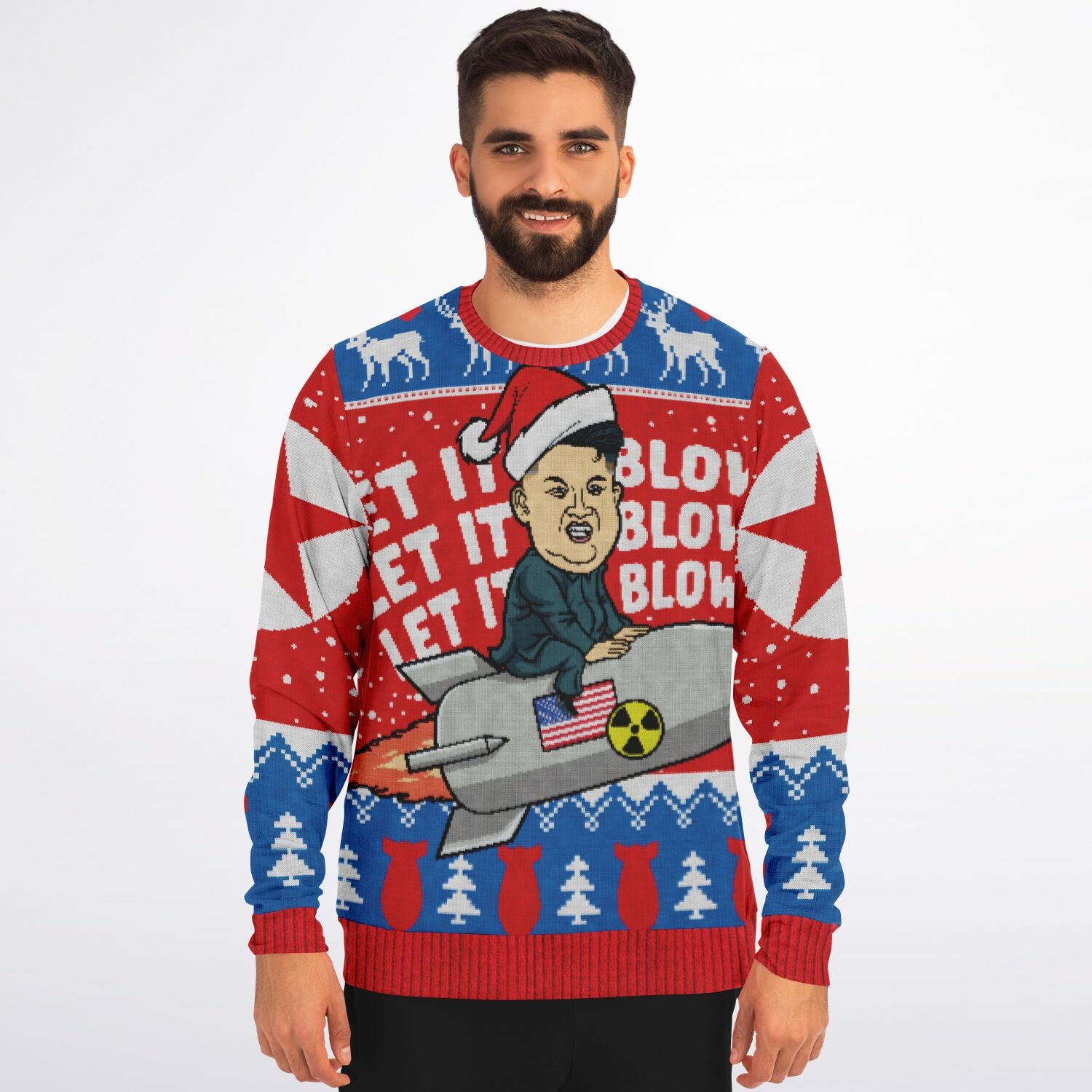 Let it Blow Kim Jung Un Christmas Sweatshirt