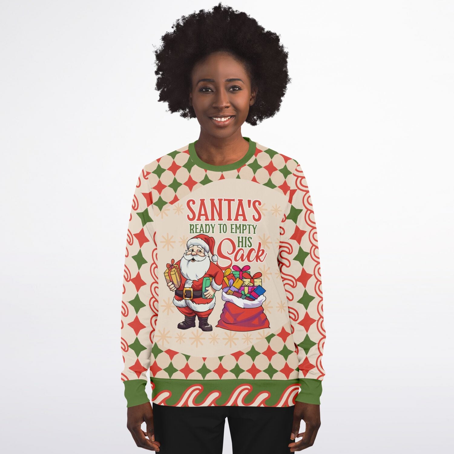 Santa’s Ready to Empty His Sack Christmas Sweatshirt