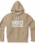 Brown hoodie with bold white text “Block His Number & Let Lil Ugly Have Him” — savage breakup energy from CollegeWares