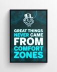 Comfort Zones Motivation LED Poster - CollegeWares