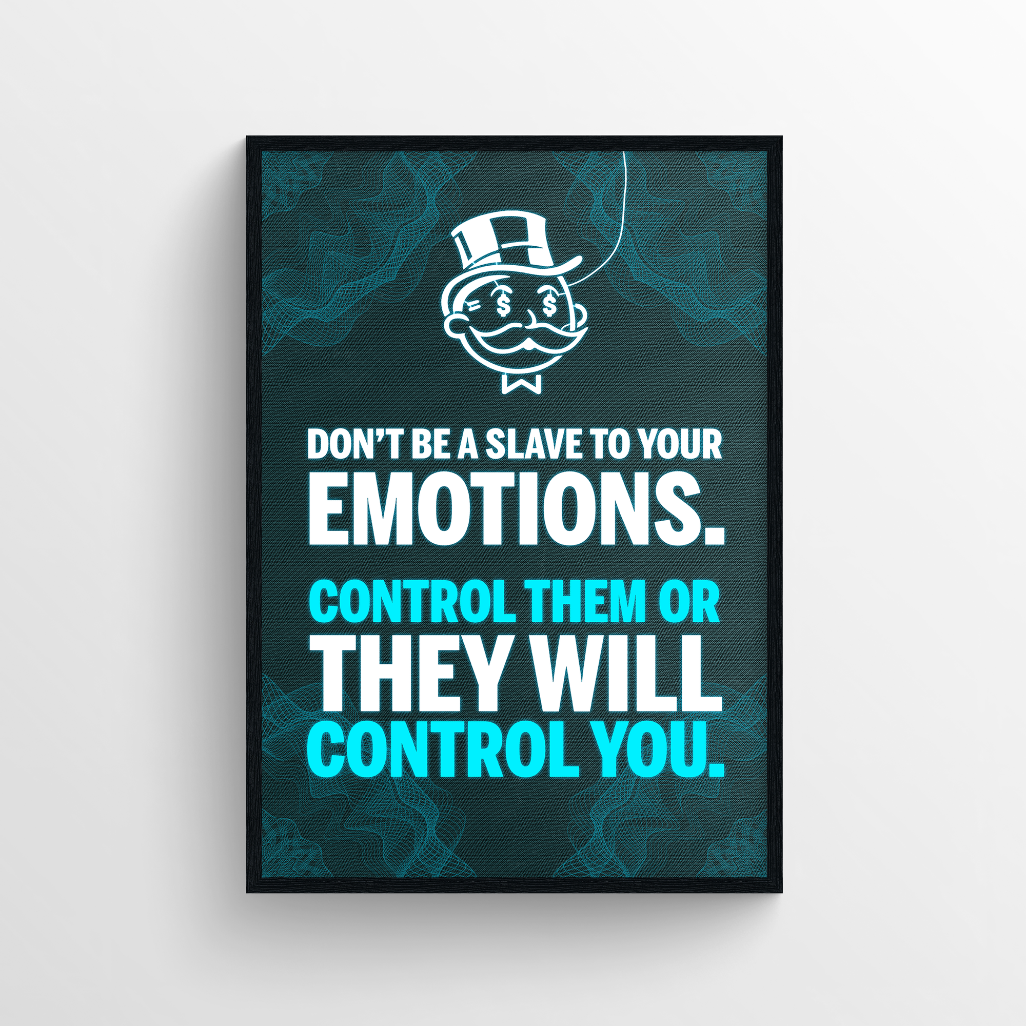 Control Your Emotions Motivation LED Poster - CollegeWares